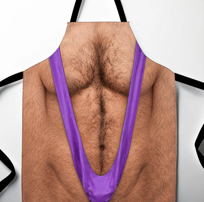 Steal the Show at Every BBQ! 😂 Funny 3D Hairy Chest Apron