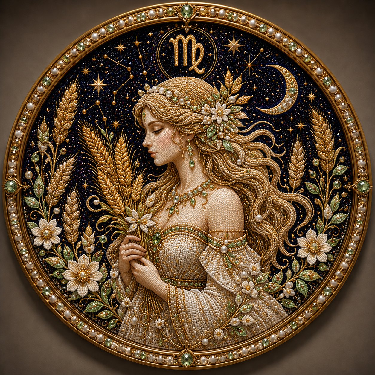 🎁 The Most Thoughtful Personal Gift: 3D Zodiac Gem & Pearl Art