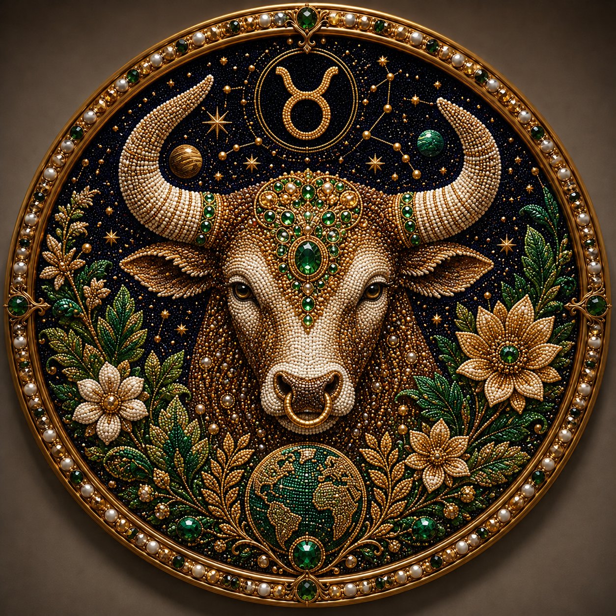 🎁 The Most Thoughtful Personal Gift: 3D Zodiac Gem & Pearl Art