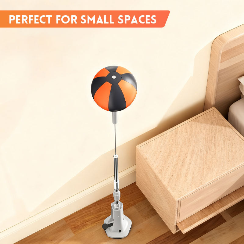 💥 Black Friday: 50 % rabatt! 🥊 Slagpåse med speedboll ⭐ | Höjdjusterbar & ljudlös | Extra stark sugkopp 🏠