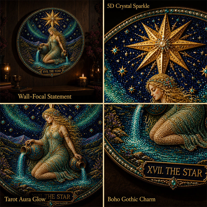 ✨ Sparkle Your Soul: 5D DIY Tarot Diamond Painting Kit for Relaxation & Sacred Decor 🔮