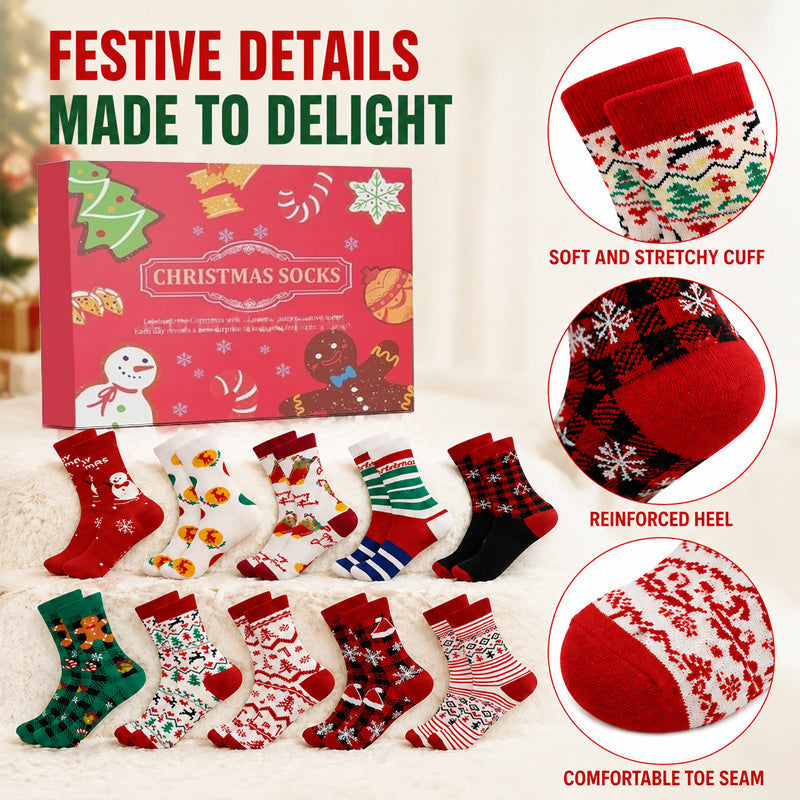 🎄 Make Every Morning Magical! 24-Day Christmas Sock Advent Box