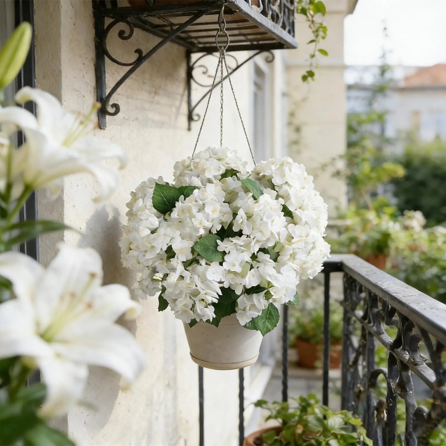 Lifelike Artificial Floral Set: Always Blooming, Never Wilt – Your Effortless Dream Porch! 🏡🌷