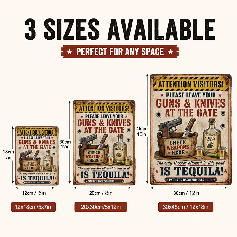 Make Your Guests Laugh Before They Even Step In! 😂🍹 | Tequila Zone Metal Sign