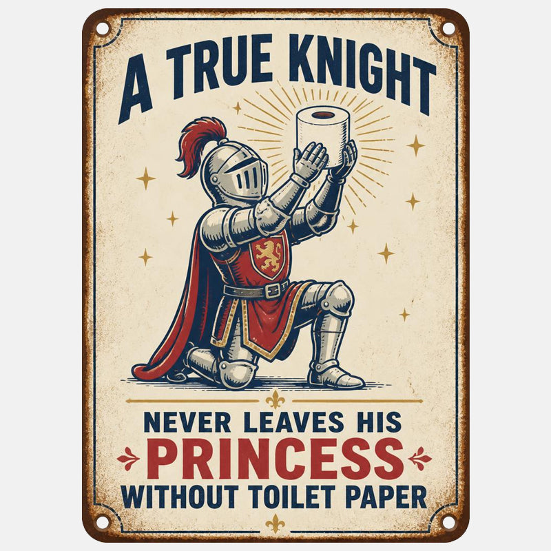 Never Argue Over Empty Rolls Again 🚽 Funny Toilet Paper Sign for Couples