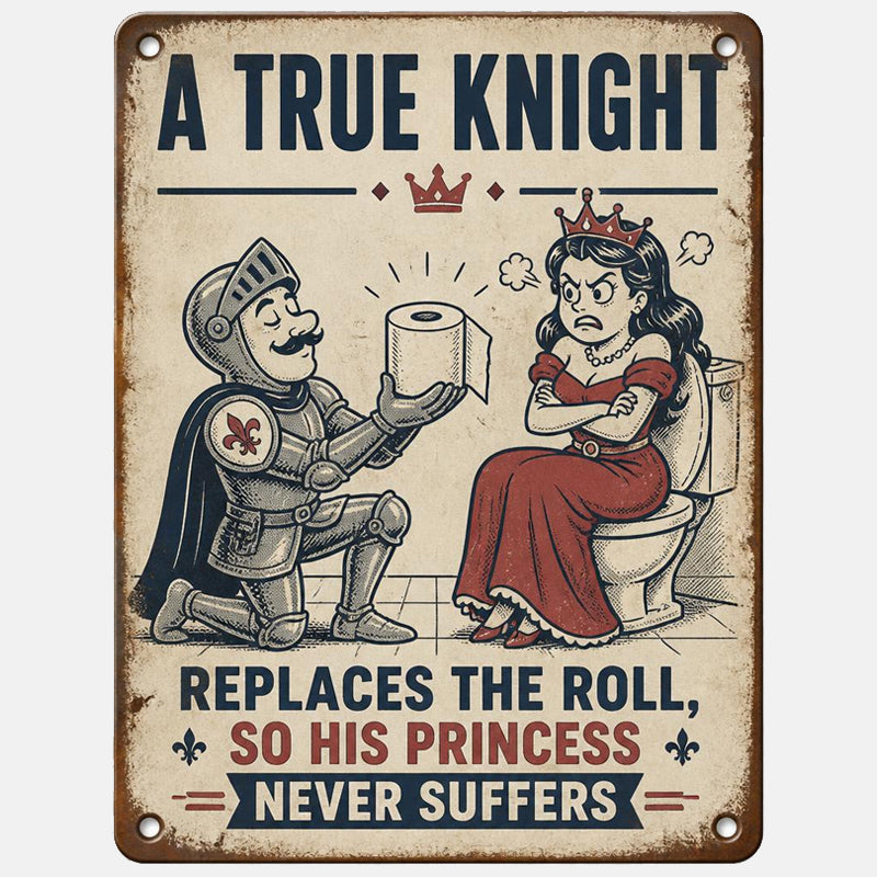 Never Argue Over Empty Rolls Again 🚽 Funny Toilet Paper Sign for Couples