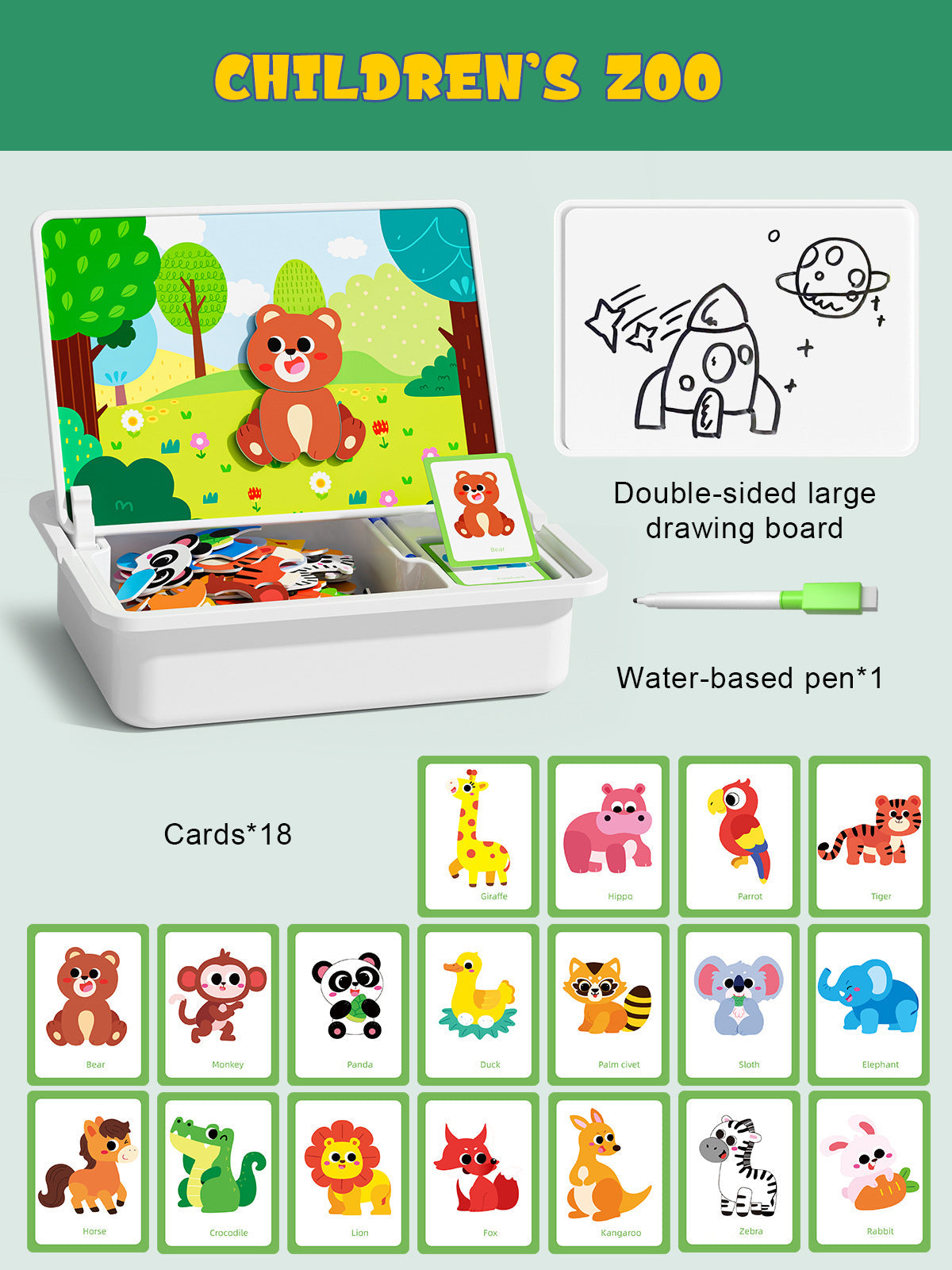 💥 50% OFF 🧩 Magnetic Face Puzzle | Creative Learning Toy 👶