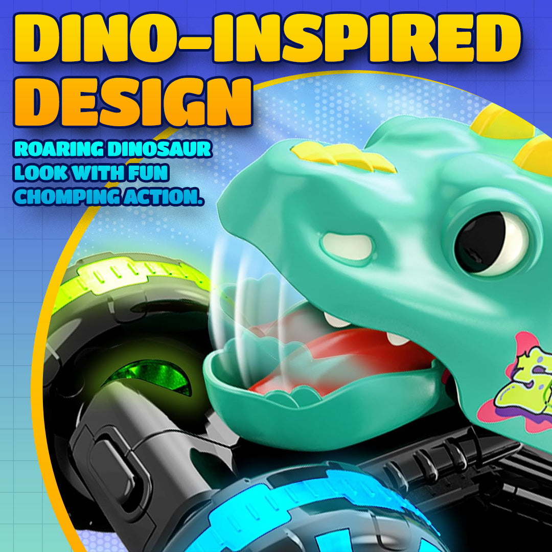 🚗 Press & Go Dino Truck for Toddlers | With Motion-Activated LED Light ✨