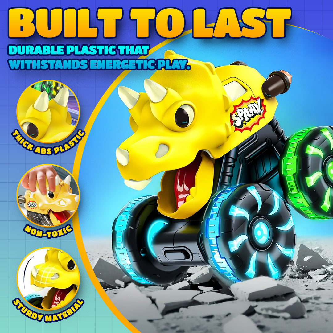 🚗 Press & Go Dino Truck for Toddlers | With Motion-Activated LED Light ✨