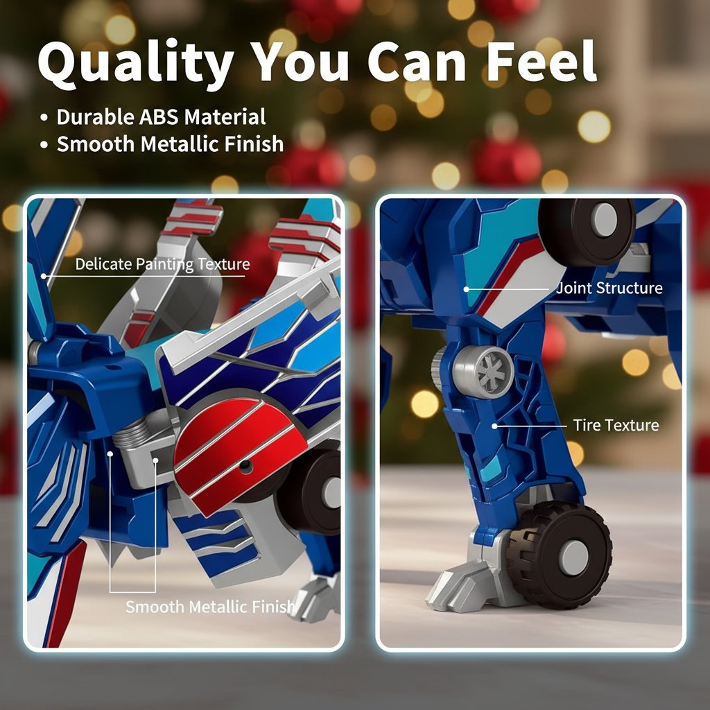 💥 2-in-1 Transforming Dinosaur Car Toy 🦖 | Magnetic Crash Conversion Vehicle ✨ | Christmas Gift for Kids