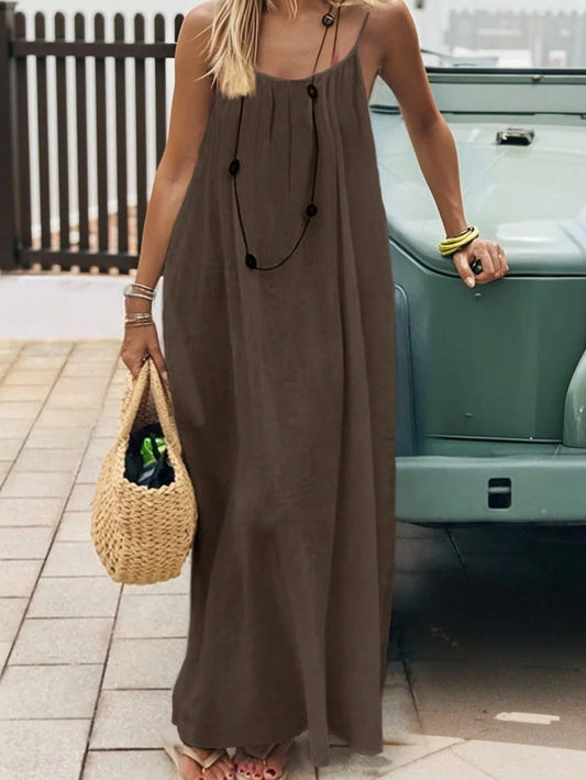 Off-Season Steal 💃 Backless Spaghetti Strap Maxi Dress | 60% OFF ✨