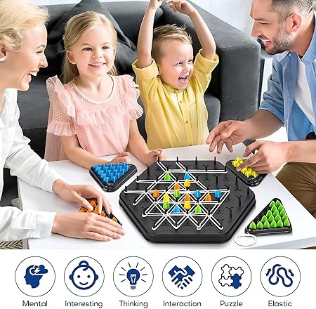 🎲 Family Game | 🧩 Triggle Logic & Strategy Game | Brain Training for the Whole Family | Portable & For All Ages 👨‍👩‍👧‍👦