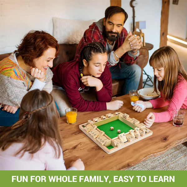 SHUT THE BOX Board Game 🎲 | Fun Family Dice Game