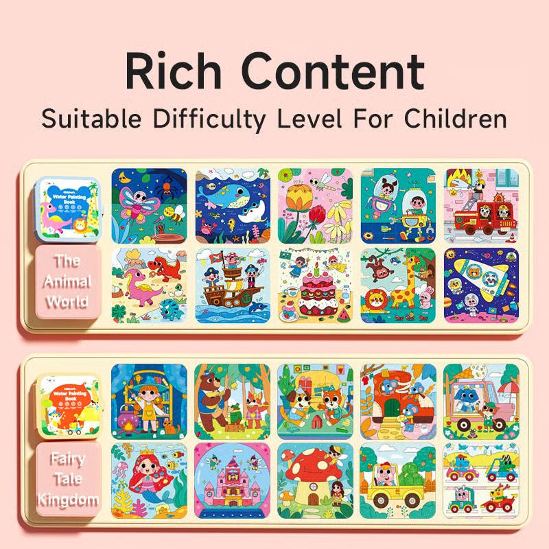 🎨 Reusable Water Colouring Books for Toddlers ✨ | Mess-Free Magic Pen Painting Set 🖌️ | Travel Toy